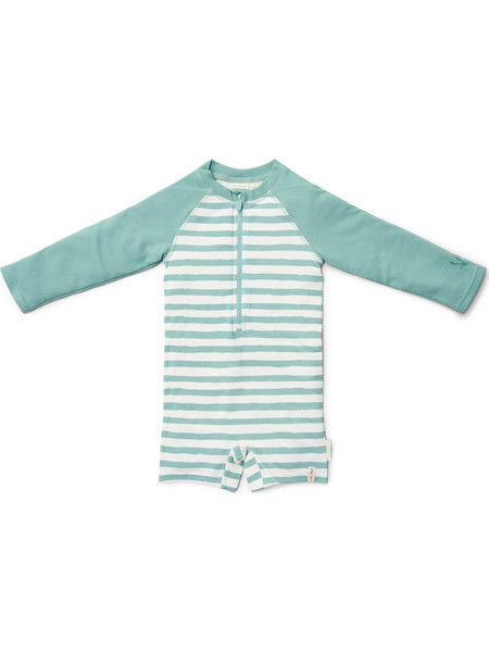 Little Dutch Stripes Surf Αντηλιακό UV Βρεφικό Μαγιό Ολόσωμο για Αγόρι Πράσινο Mint LD-CL25038106