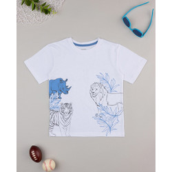Prenatal Savana Παιδικό T-Shirt Κοντομάνικο Λευκό Μπλε 1489267