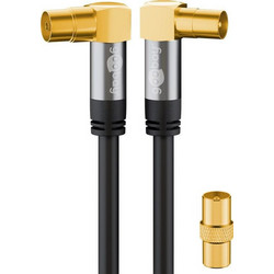 Goobay Καλώδιο Κεραίας Coax Male to Coax Female 3m Black 70464