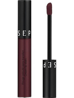 Sephora Cream Stain 99 Purple Red Long Lasting Matte Κραγιόν Liquid 5ml