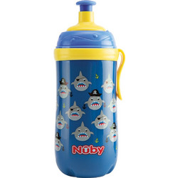 Nuby Pop Up Unicorns Blue 360ml