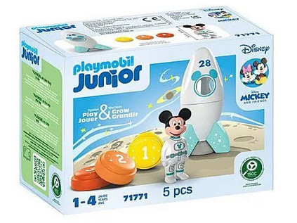 Playmobil Junior ο Μίκυ Μάους & ο Διαστημικός Πύραυλος για 1-4 Ετών 71771