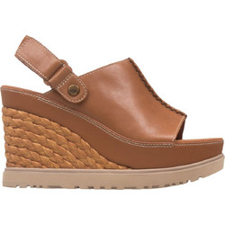 UGG Καλοκαιρινές Γυναικείες Πλατφόρμες Ψηλές Δερμάτινες Ταμπά 1152668-COG