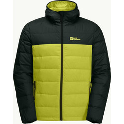 Jack Wolfskin Αθλητικό Ανδρικό Μπουφάν Χειμωνιάτικο Puffer Κίτρινο Μαύρο 1207671-3177