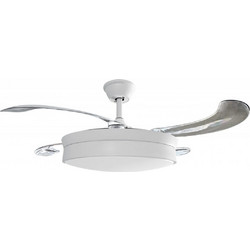 IQ CF-1406 Ανεμιστήρας Οροφής 106cm 25W με Φως & Τηλεχειριστήριο Λευκός
