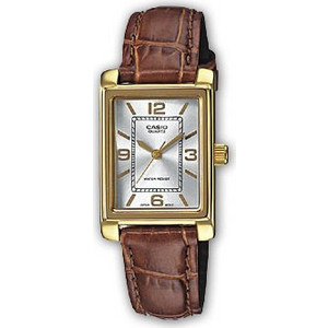 Casio Γυναικείο Ρολόι με Καφέ Δερμάτινο Λουράκι LTP-1234GL-7AEF Casio Γυναικείο Ρολόι με Καφέ Δερμάτινο Λουράκι LTP-1234GL-7AEF