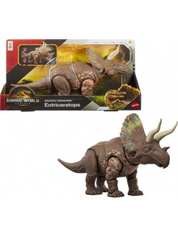 Mattel Jurassic World Rebirth Gigantic Thrashers Eotriceratops Φιγούρα Δεινόσαυρος για 4+ Ετών
