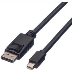 Roline Καλώδιο DisplayPort 1.1 to Mini DisplayPort Male 2m Black 11.04.5635-20