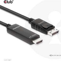 CLUB3D Καλώδιο DisplayPort 1.4 to HDMI Male 3m Black CAC-1087