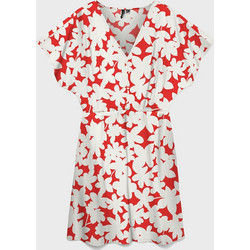 Vero Moda Mini Καλοκαιρινό Καθημερινό Φόρεμα Floral Λευκό Κόκκινο 10323626