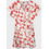 Vero Moda Mini Καλοκαιρινό Καθημερινό Φόρεμα Floral Λευκό Κόκκινο 10323626