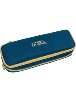 Polo Duo Box Κασετίνα με 2 Θήκες Πετρόλ Χρυσή 937004-5876