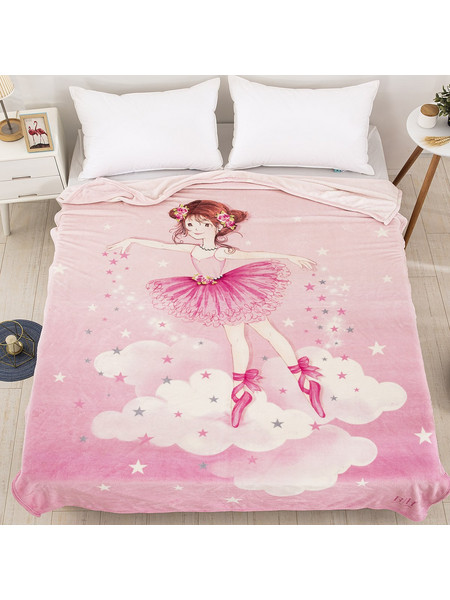 Beauty Home Art 6163 Παιδική Κουβέρτα Fleece Μπαλαρίνα 160x220 Ροζ