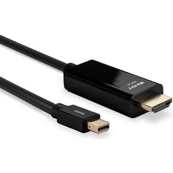Lindy Καλώδιο Mini DisplayPort 1.2 to HDMI Male 1m Black 36926