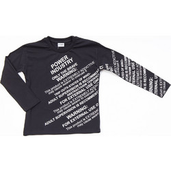 TraX Παιδικό T-Shirt Μακρυμάνικο Μαύρο 45306