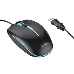 Hoco GM37 Ενσύρματο Gaming Ποντίκι RGB 2400 DPI Black