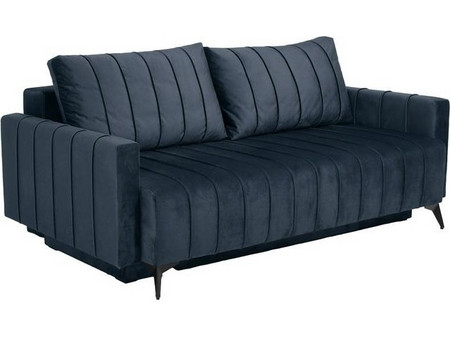 Fylliana Comfort Τριθέσιος Καναπές Κρεβάτι με Αποθηκευτικό Χώρο Navy Μπλε 235x104x80cm 880-225-047