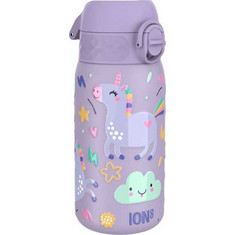 Ion8 Unicorn Παιδικό Παγούρι Ανοξείδωτο με Καλαμάκι Λιλά 400ml