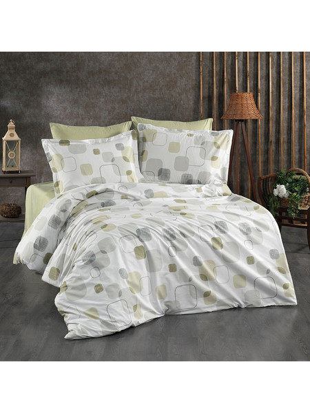 Dimcol Πάπλωμα Μονό 160x240 Μελίνα 708 White Olive