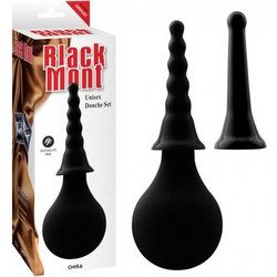Chisa Novelties Black Mont Unisex Πρωκτικό Ντους 15cm Μαύρο