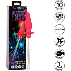 CalExotics Southern Lights Up Πρωκτική Σφήνα Ασύρματη με Δόνηση Κόκκινη D-241436