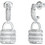 Guess My Secret Γυναικεία Σκουλαρίκια Κρεμαστά από Ατσάλι Ασημί με Ζιργκόν UBE05407JWRHT