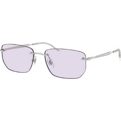 Ray-Ban RB3768 003MH Γυναικεία Γυαλιά Ηλίου Τετράγωνα Μεταλλικά Ασημί με Διαφανές Φακό