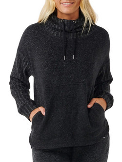 Rip Curl Γυναικείο Φούτερ Oversized με Τσέπες Μαύρο 07FWFL-3442