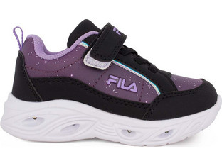 Fila Flash Gordon 6 Παιδικά Sneakers με Φωτάκια Μαύρα Μωβ 7AF53019-801