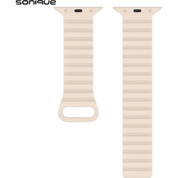 Sonique Wavy Λουράκι Σιλικόνης Beige (Apple Watch 42 / 44 / 45 / 49mm)