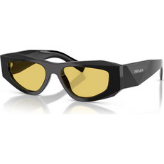 Prada PRB19S 16K455 Γυναικεία Γυαλιά Ηλίου Cat Eye Κοκάλινα Μαύρα με Κίτρινο Φακό