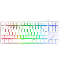 Adx FireFight K14 Μηχανικό Gaming Πληκτρολόγιο TenKeyLess RGB White