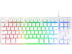 Adx FireFight K14 Μηχανικό Gaming Πληκτρολόγιο TenKeyLess RGB White