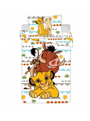 Disney The Lion King Σετ Παιδική Παπλωματοθήκη Μονή Βαμβακερή 140x200 Λευκή