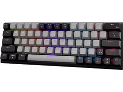 White Shark Wakizashi 2 Μηχανικό Gaming Πληκτρολόγιο 60% με Custom Red Διακόπτες RGB Grey