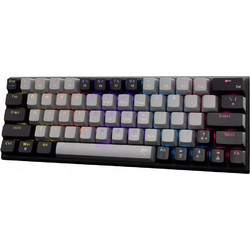 White Shark Wakizashi 2 Μηχανικό Gaming Πληκτρολόγιο 60% με Custom Red Διακόπτες RGB Grey