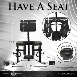 Master Series Throne Oral Sex Chair Έπιπλο Sex