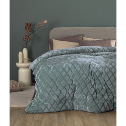 Palamaiki Κουβερτοπάπλωμα Υπέρδιπλο Hollowfiber 220x240 Nadine 5 Jade