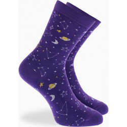 Walk Galaxy Bamboo Γυναικείες Κάλτσες Μωβ με Σχέδια W331-13
