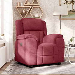 vidaXL Πολυθρόνα Relax με Υποπόδιο Ανακλινόμενη Μπορντό 4015703