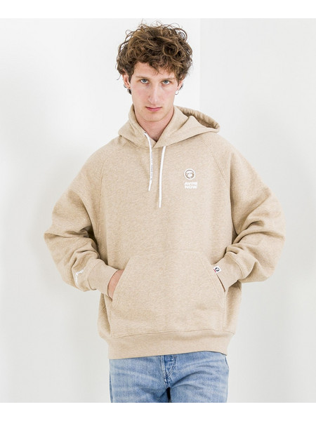 Aape by A Bathing Ape Ανδρικό Φούτερ με Κουκούλα & Τσέπες Εκρού AAPSWMB324