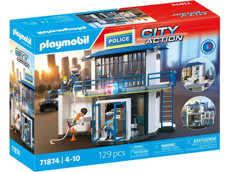 Playmobil City Action Αστυνομικό Τμήμα με Δωμάτιο Ερευνών για 4-10 Ετών 71874