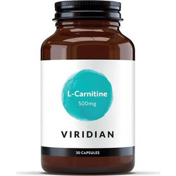 Viridian L-Carnitine Συμπλήρωμα Διατροφής με Καρνιτίνη 500mg 30 Κάψουλες