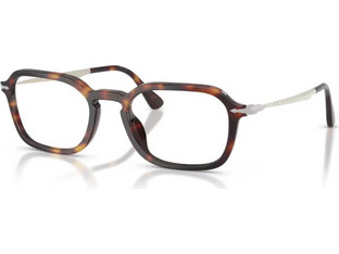 Persol PO3381V 24 Ανδρικός Σκελετός Γυαλιών Οράσεως Κοκάλινος Μεταλλικός Ασημί Ταρταρούγα