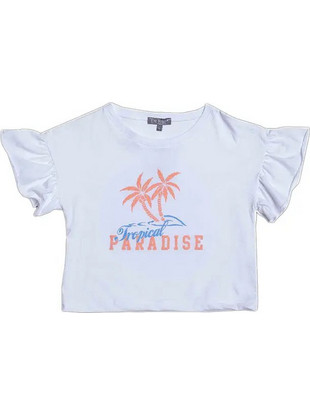 FunStrike Παιδικό T-Shirt Κοντομάνικο Λευκό S24704