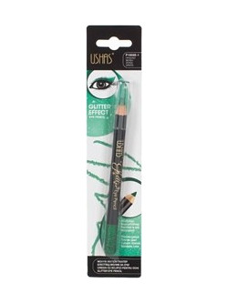 Ushas Cosmetics Glitter Πράσινο Μολύβι Ματιών Αδιάβροχο 3gr