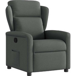 vidaXL Πολυθρόνα Relax με Υποπόδιο Ανακλινόμενη Ανθρακί 4015577