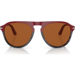 Persol PO3302S 117753 Ανδρικά Γυαλιά Ηλίου Στρογγυλά Κοκάλινα Καφέ με Καφέ Φακό