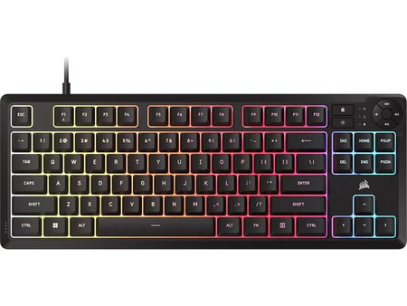 Corsair K55 Core Gaming Πληκτρολόγιο TenKeyLess RGB Black