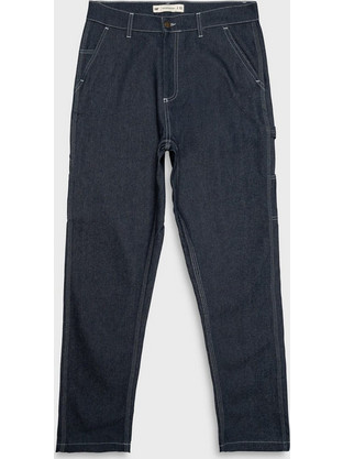 Denim Ανδρικό Τζιν Παντελόνι Loose Εφαρμογή Navy Μπλε 6070003-10198